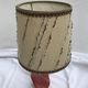 Former art deco ceramics rose lamp - golden - vintage beige daydal
