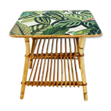 Vintage rattan bedside