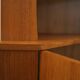 Teak corner display cabinet, Denmark, 1960s