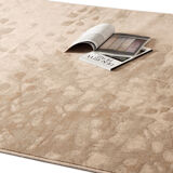 1.6x2.3 m beige and brown wool carpet