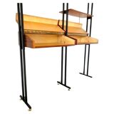 Midcentury Italian Modular Bookshelf with Unusual Drawers, Italy