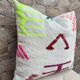 Handmade Berber wool cushion: Moroccan Kilim cushion (45x45cm)
