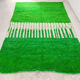 Pure wool carpet Berber style green 282 X 187 CM