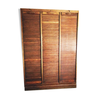 Cabinet for triple curtain vintage wooden