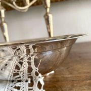 Silver oval serving dish