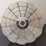 Mother-of-pearl and brass lampshade