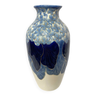 Tharaud, important Limoges art deco porcelain vase early 20th century