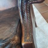 Ancien canapé anglais chesterfield