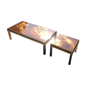 Tables basses en laiton