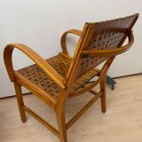 Gelenka Armchairs in Solid Beech Wood, Germany, 1950, Set of 2