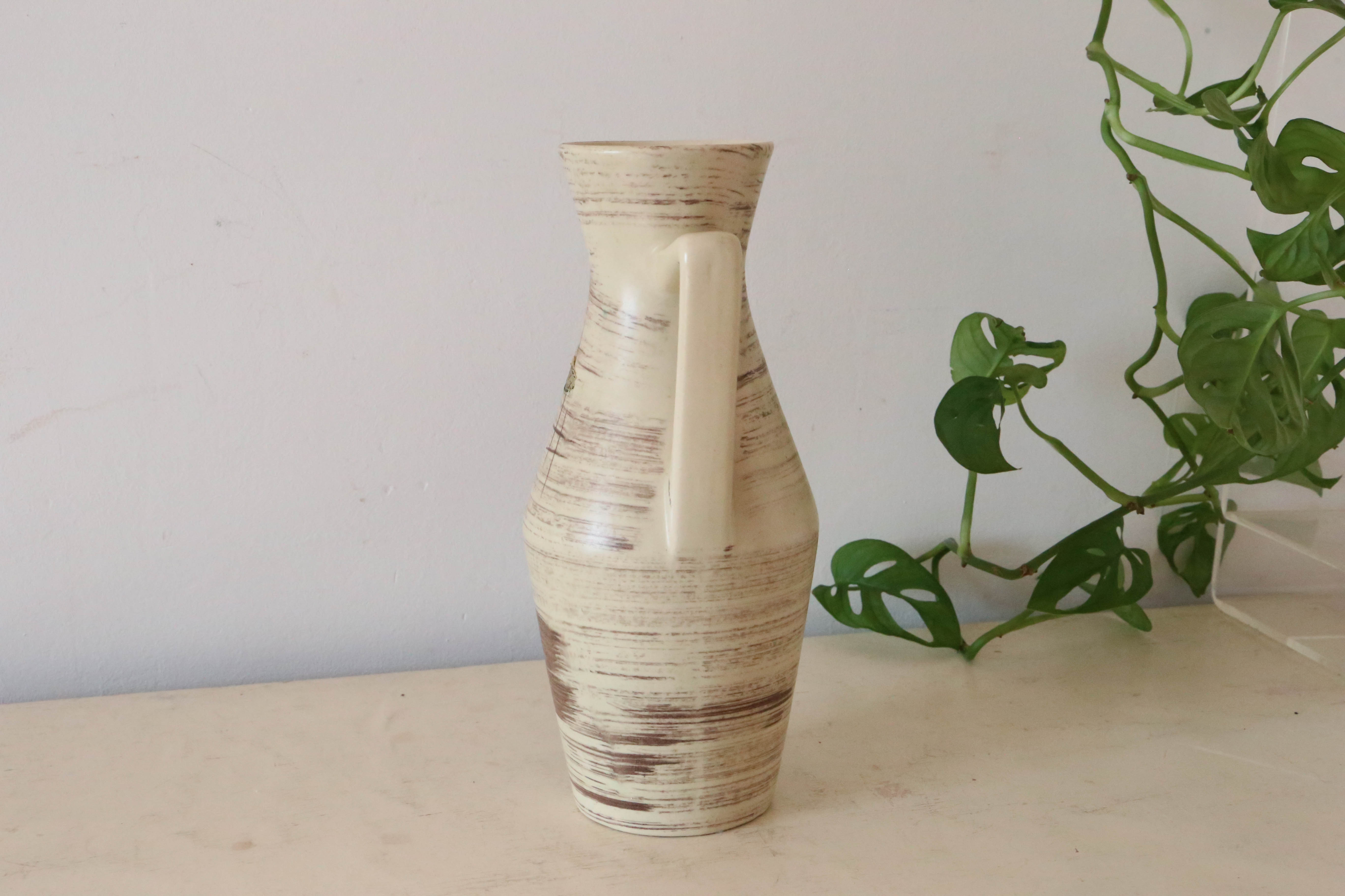 German ceramic vase, Bay Keramich, west germany, 1960, vintage