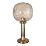 glass table lamp by Kombinat veb leuchtenbau - 1960s