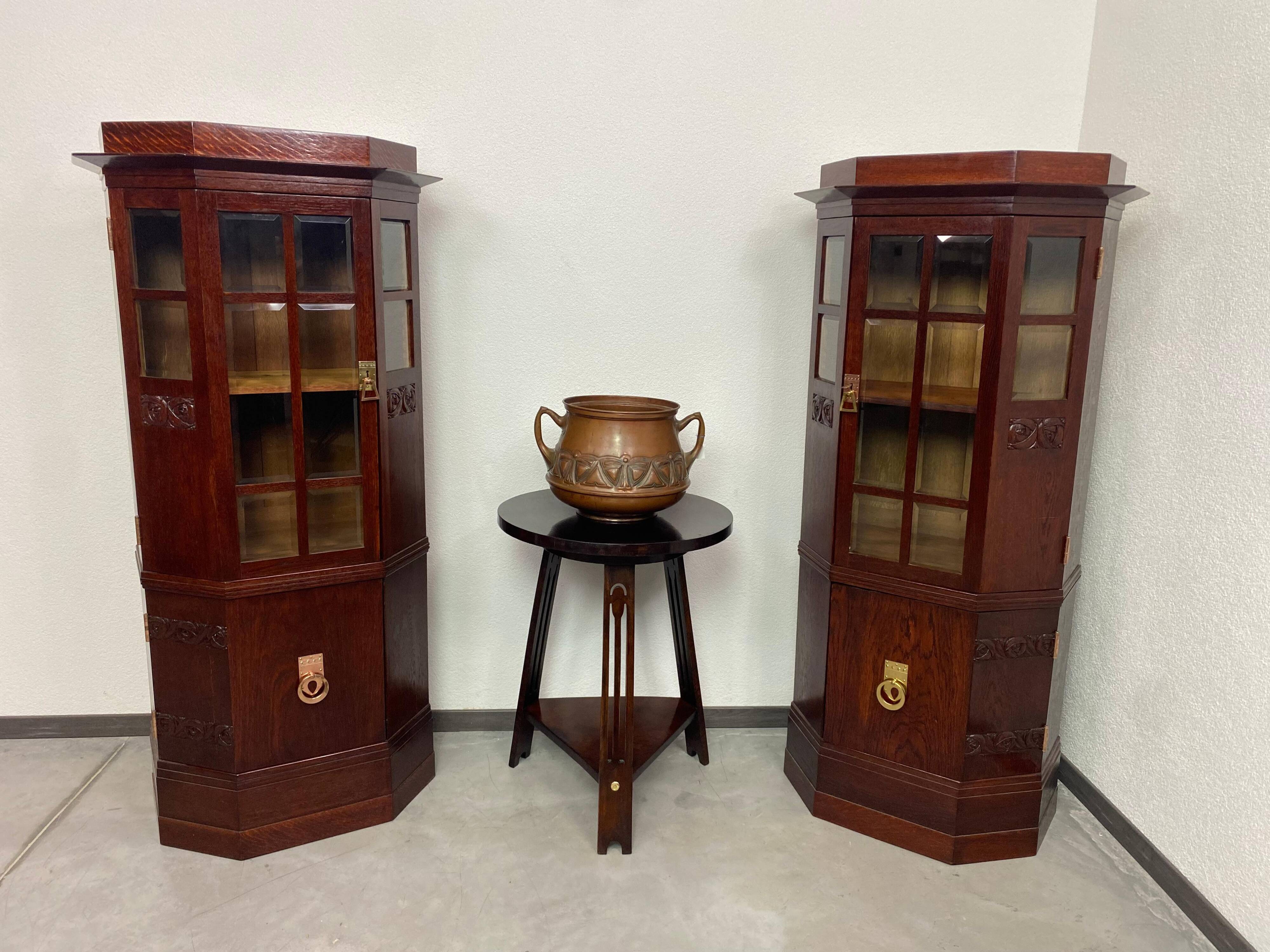 Vitrines Jugendstil dans le style de Joseph Maria Olbrich