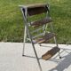 Chrome and formica stepladder chair from the 60s/70s