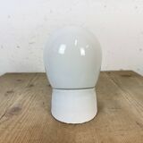 Vintage White Porcelain Wall Light, 1970s