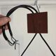 Scandinavian suspension in teak and glass