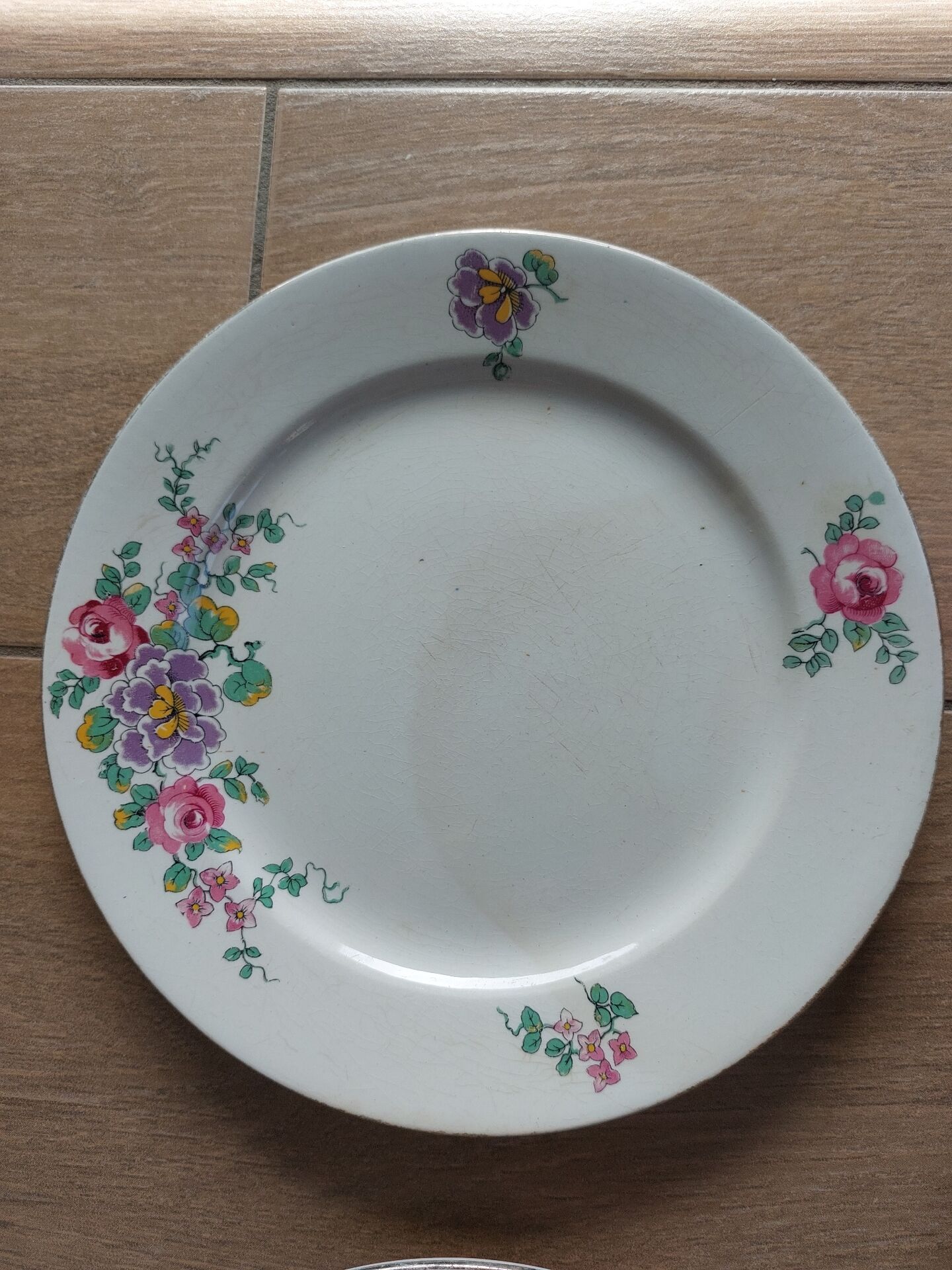 Assiettes faïence Sarreguemines