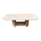 Travertine coffee table