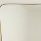 Golden brass mirror in the style of Gio Ponti. 1980s/90s.