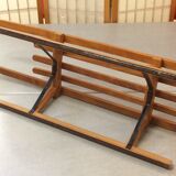 Vintage beech sledge Davos Germina 60/70 made in Gdr
