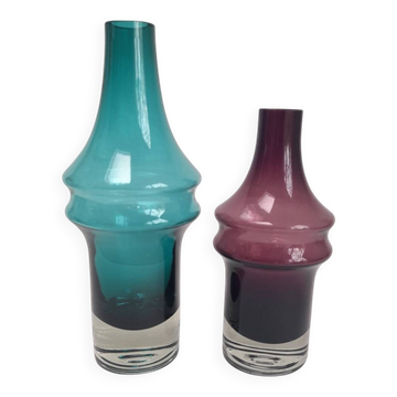 Set of 2 Tamara Aladin vases for Las Riihimäen.