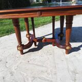 Solid mahogany extendable table