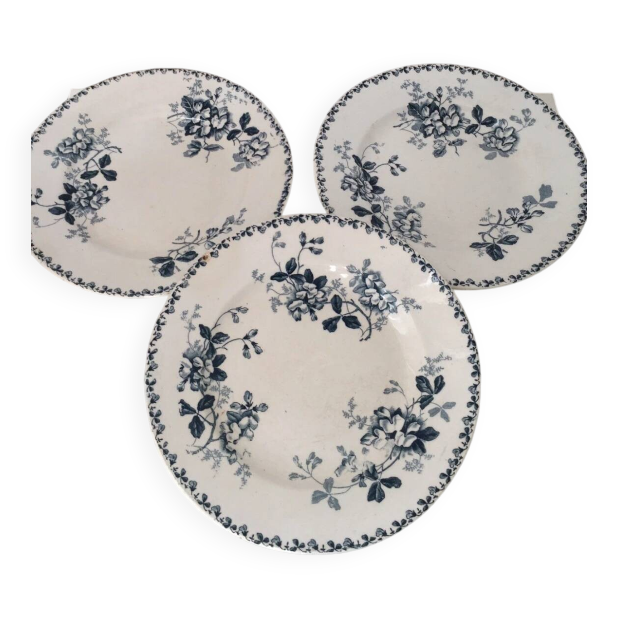 Assiette Terre de Fer St Amand Acacia XIX