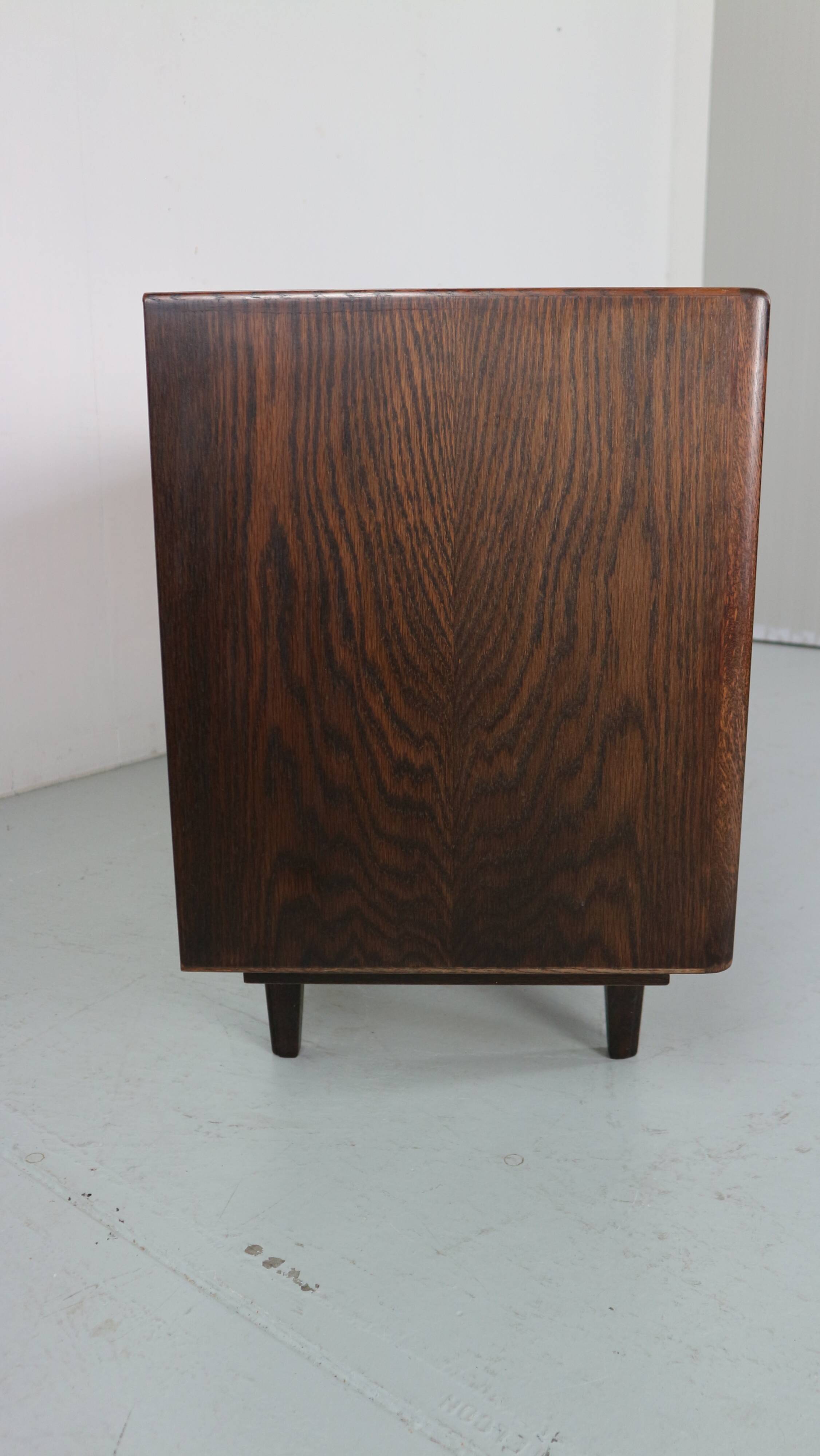 Skovby Møbelfabrik Darkened Oak Sideboard "Model 65", 1960 Denmark
