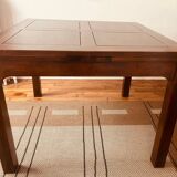 Solid wood table with extensions