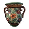 Cracked ceramic vase 1950 by Cerart Monaco