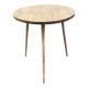 Table basse table d’appoint scandinave pieds compas rénovée en bois brut
