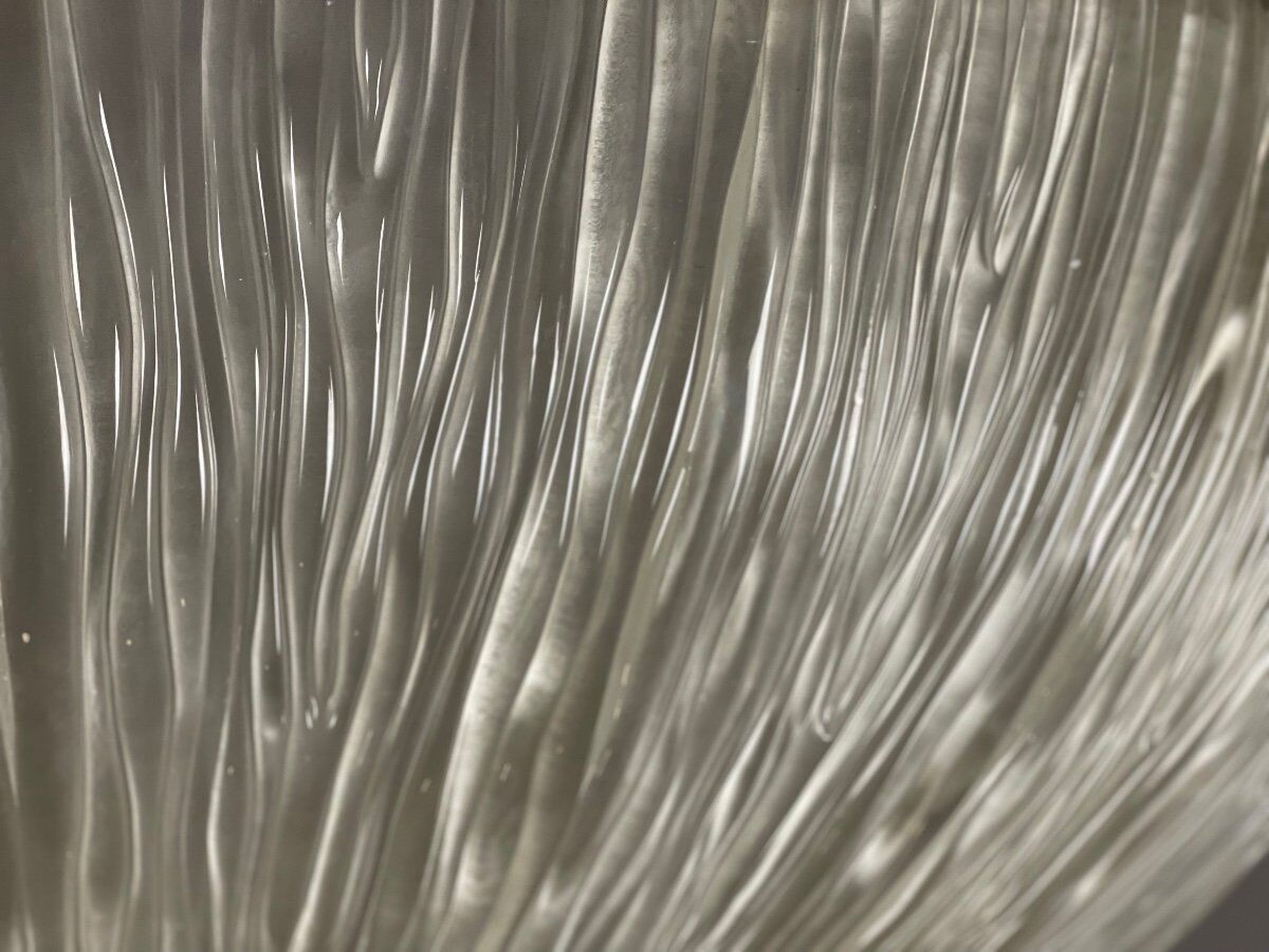 Murano glass chandelier, flying saucer circa 1980