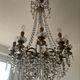Grand chandelier in Louis XV style with crystal pendants.