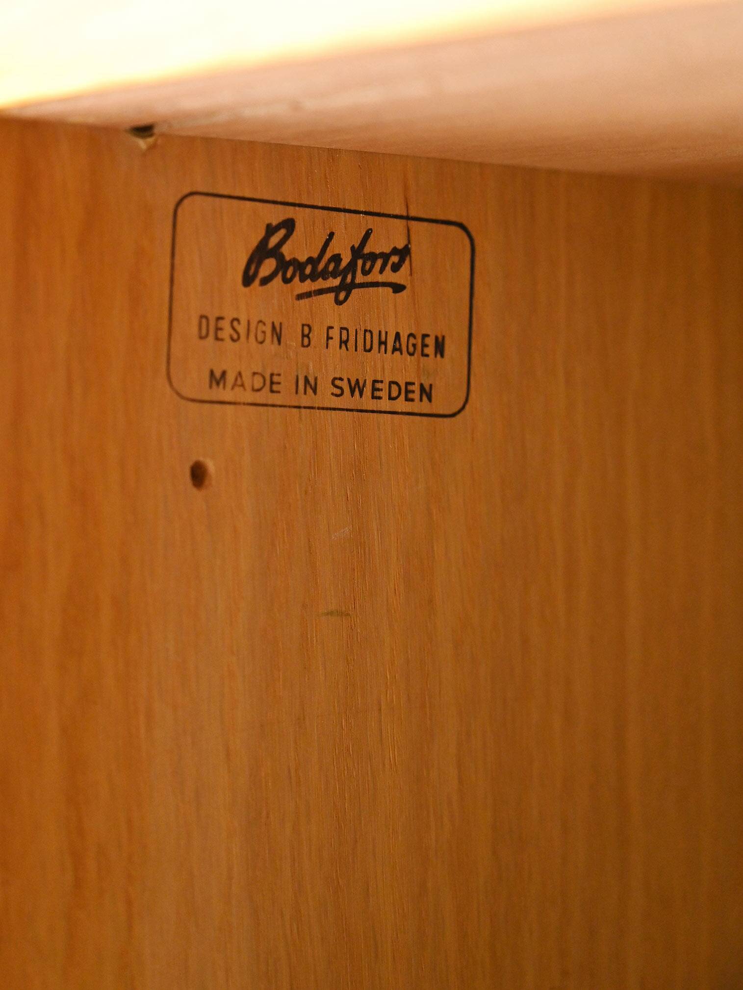 Vintage Scandinavian oak bookcase by Bodafors