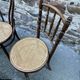 Set of 6 Thonet Fischel restaurant bistro chairs mismatch curved wood