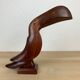 Letter door toucan Scandinavian wood sculpture