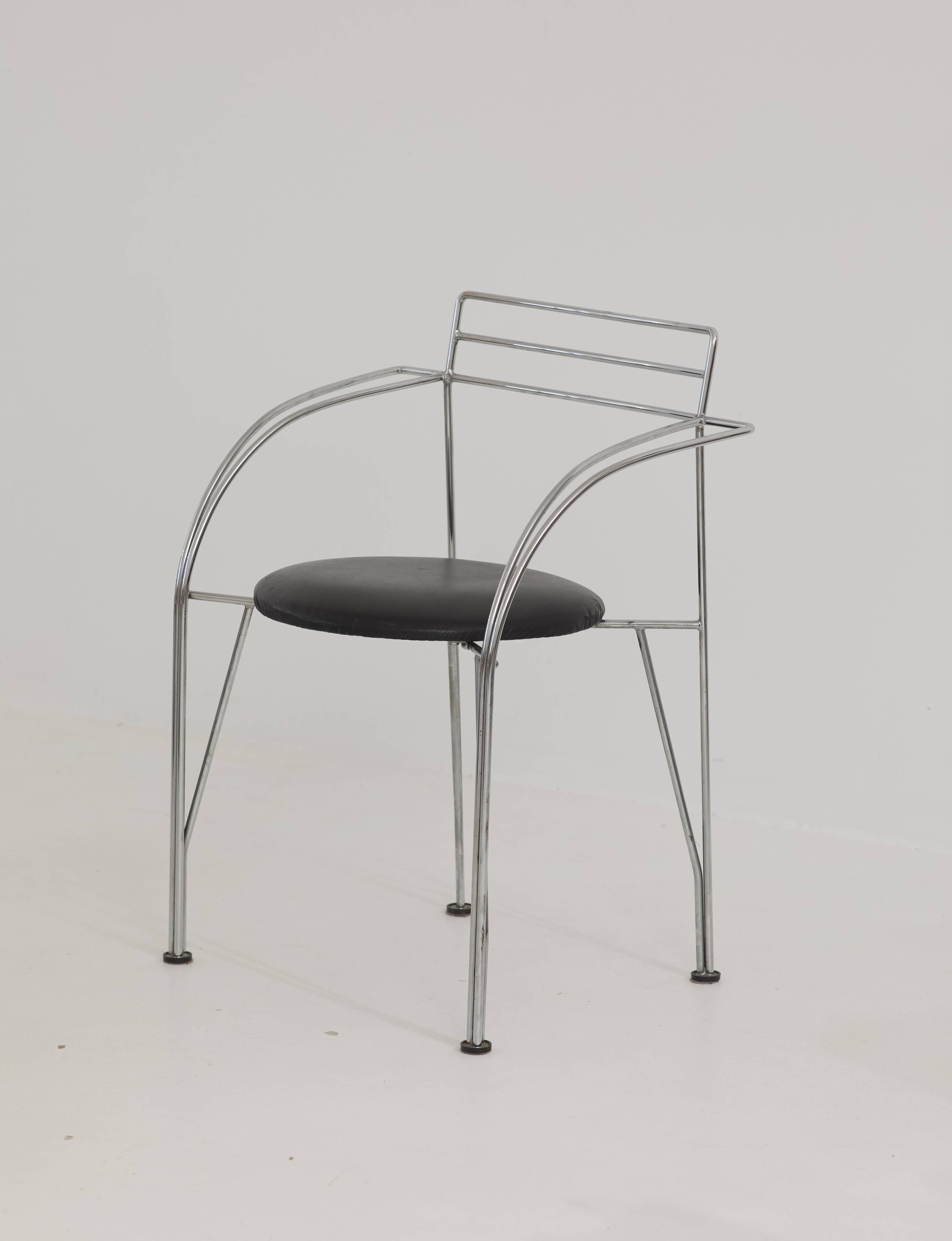 4 Silver Moon Chairs / Armchairs by Pascal Mourgue for Fermob 1980