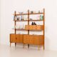 Fredrik A. Kayser teak free standing wall unit for Gustav Bahus, Norway 196