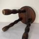 Brutalist wooden stool