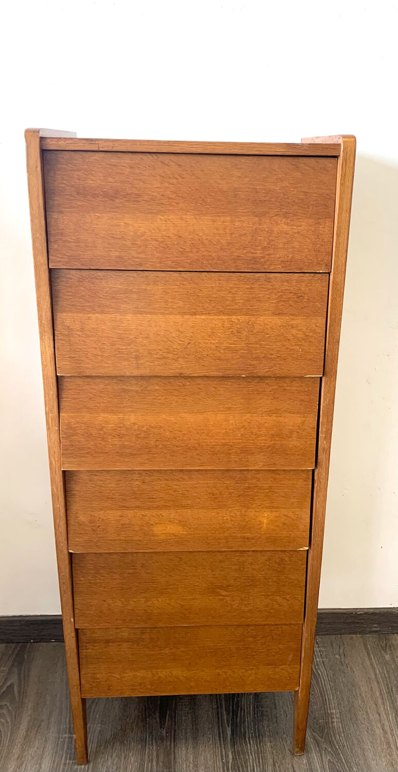Commode vintage 6 tiroirs