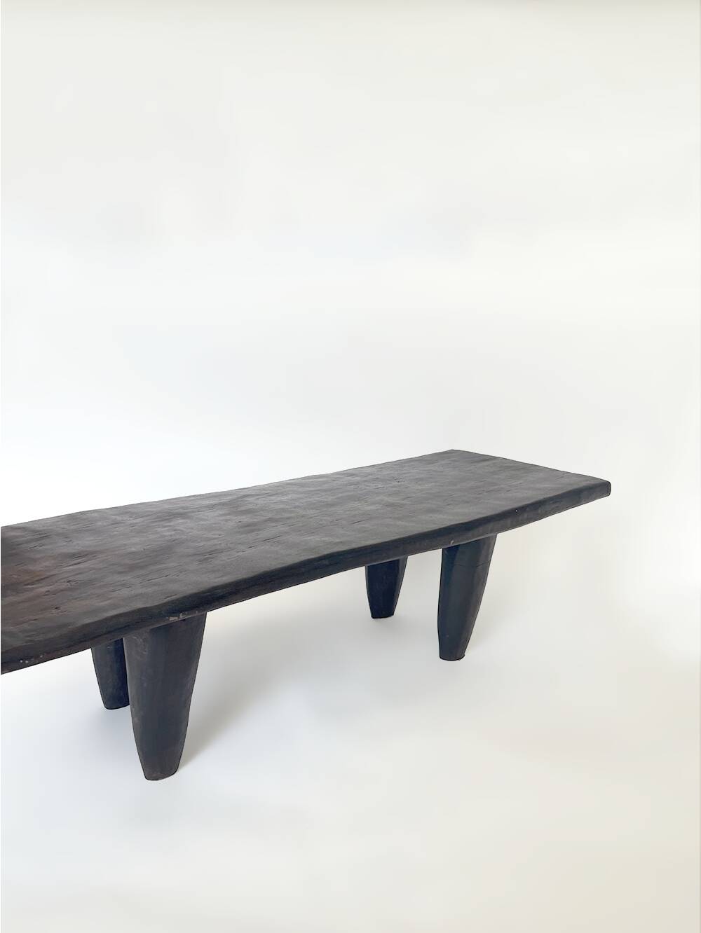 Solid wood bench or coffee table 108 cm – Unique Senufo piece, craftsmanship