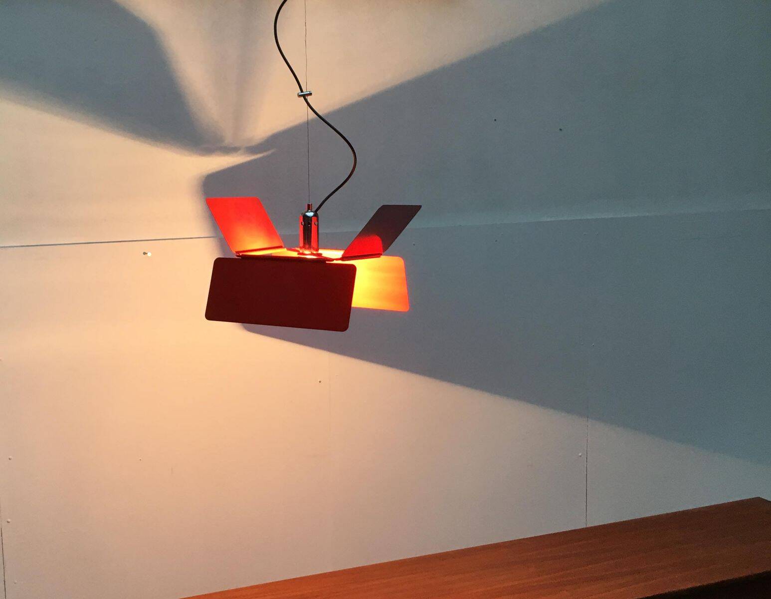 Italian Suspension Diaphragm by Fabio Lenci for Guzzini, 1970s