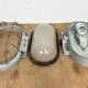 Industrial Cast Aluminium Wall Light with Milk Glass from Elektrosvit, 1970s