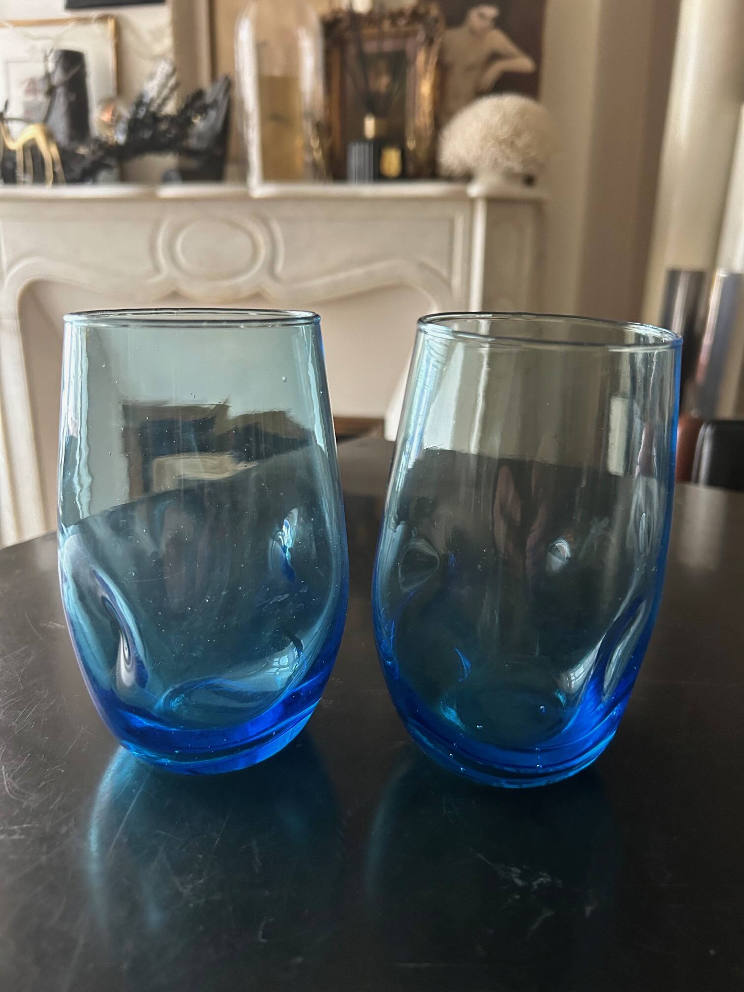 7 colored glasses 1970's