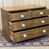 English chest of drawers of the nineteenth century in pitch pin