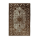 Hand-knotted hi-low pile oriental 1980s 203 cm x 303 cm brown rug