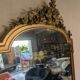 Large Louis XVI gilded wood mirror with mercury glass – 19th century