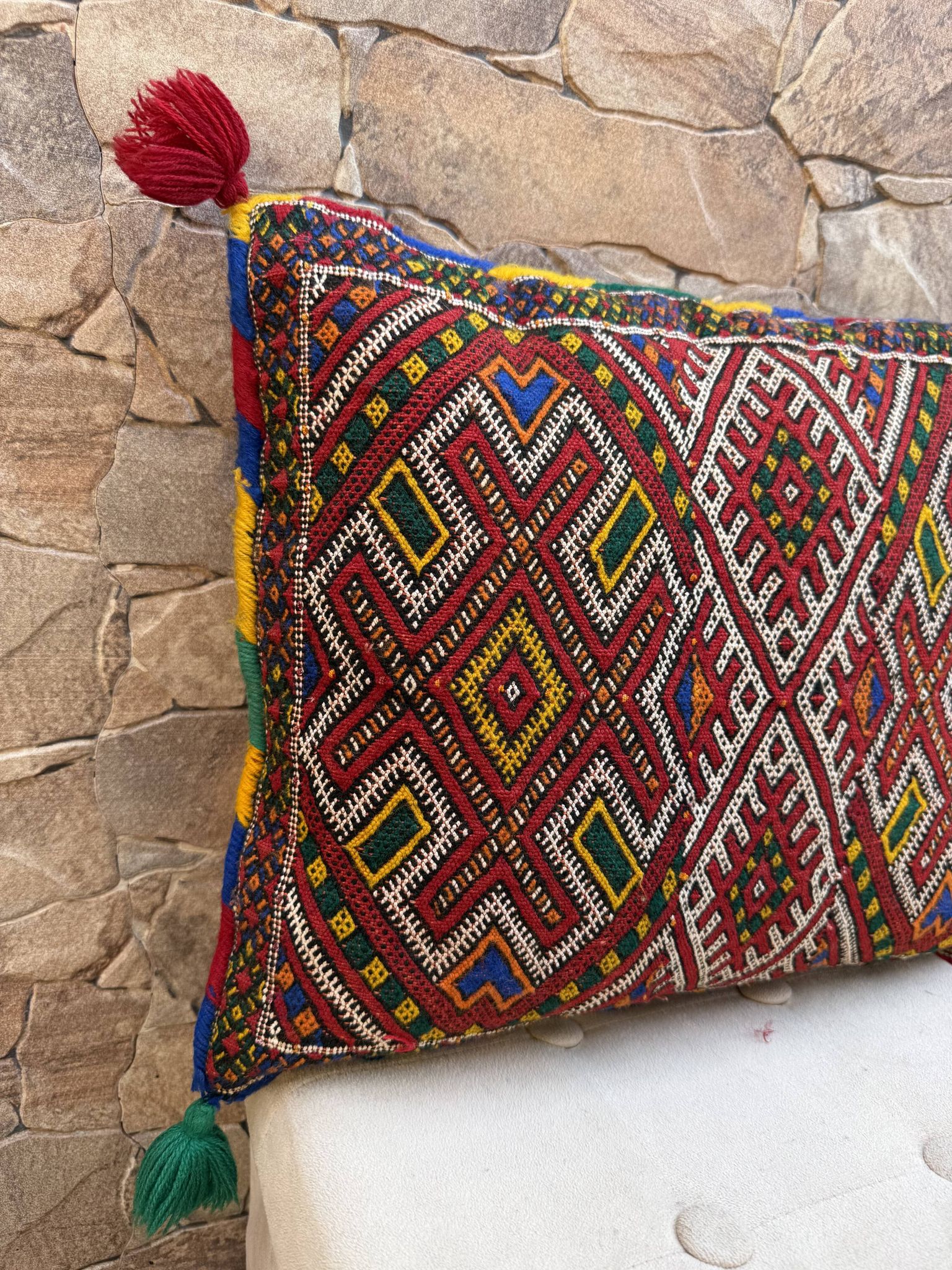 Housse de coussin marocaine, housse de coussin berbère, housse de coussin