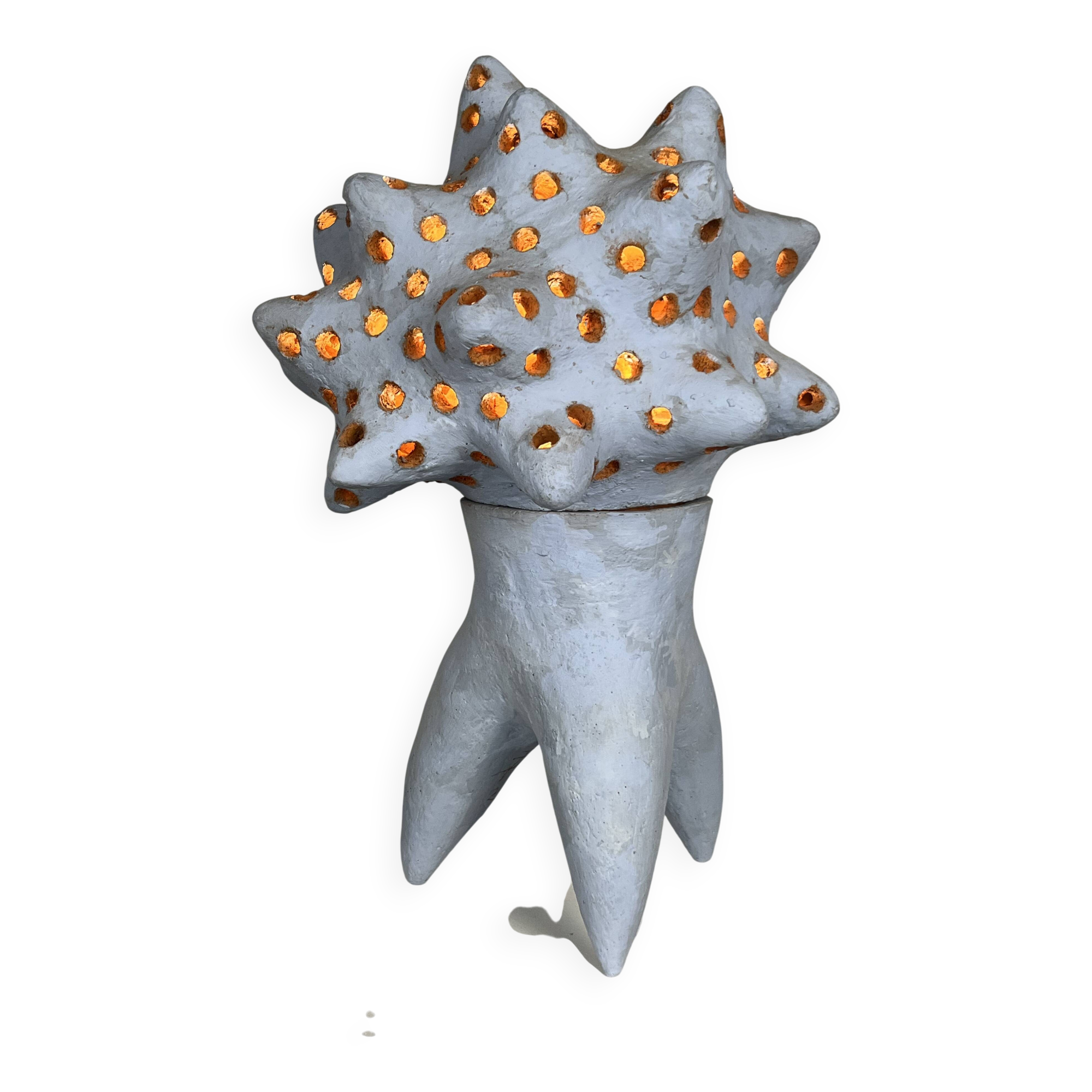 Ceramic lamp by agnes debizet. contemporary ceramist.