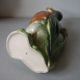 Old pitcher large duck Saint Clément ceramic slurry beautiful colors 33 cm n° 1
